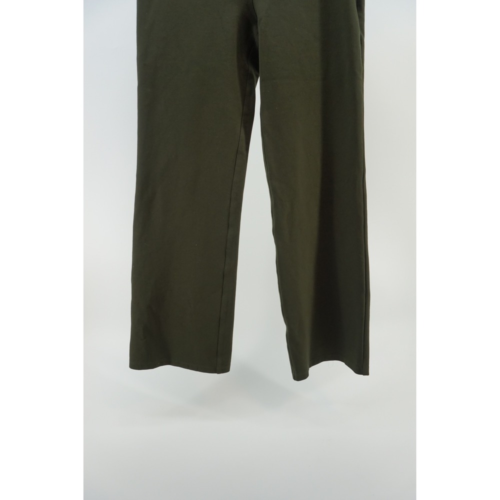Quince Ultra-Stretch Ponte Bootcut Pant Olive Green Petite M DKBIZ01-6904 - Picture 3 of 8